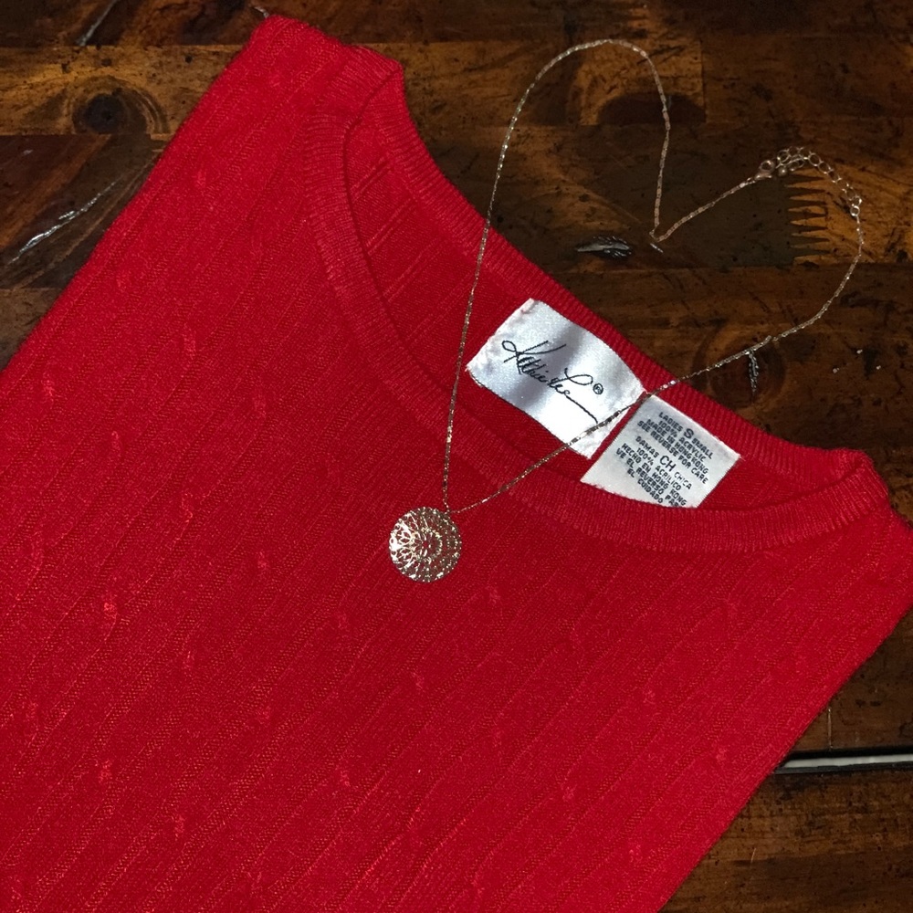 Red sweater
